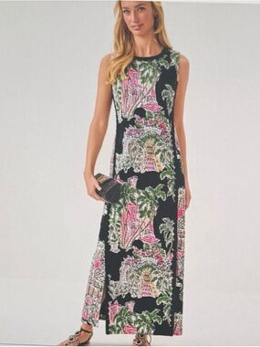 chinese dress ladies Lilly Pulitzer Marleigh Stretch Maxi Shift Dress main image 0